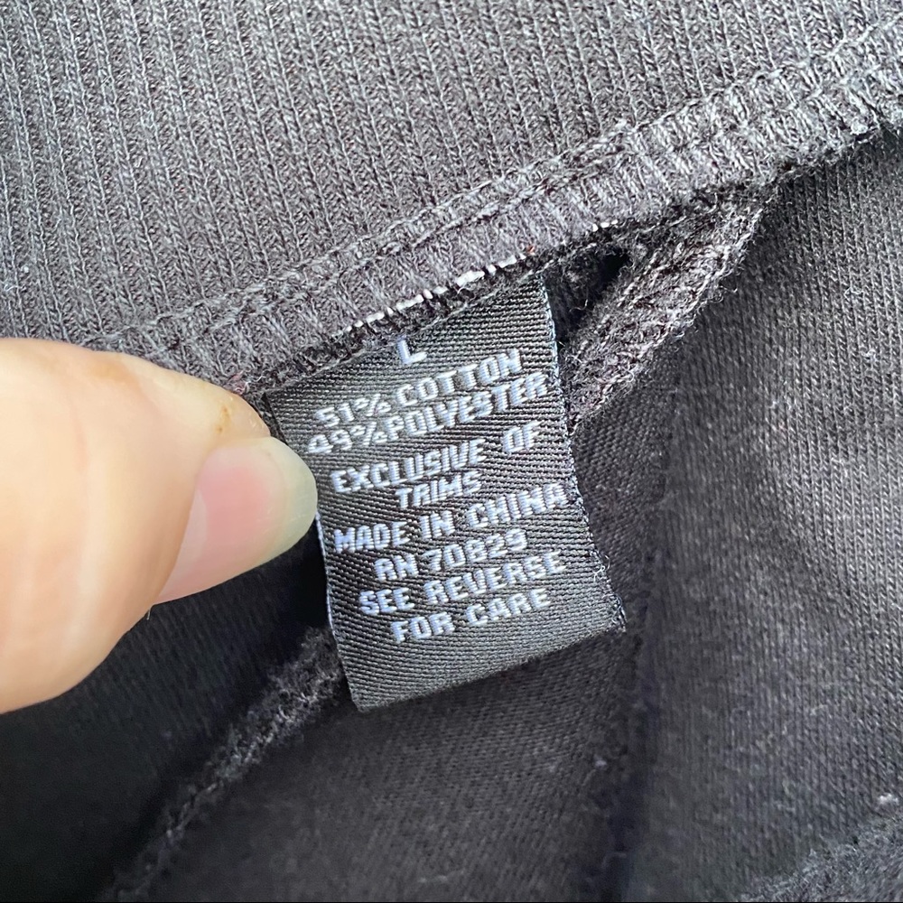Carbon Side Snap black Breakaway Jogger Sweatpants with pockets size L - Picture 4 of 5